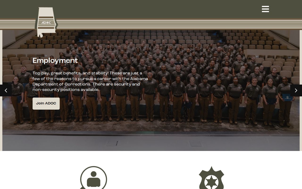 Alabama Department of Corrections source for Alabama released inmates